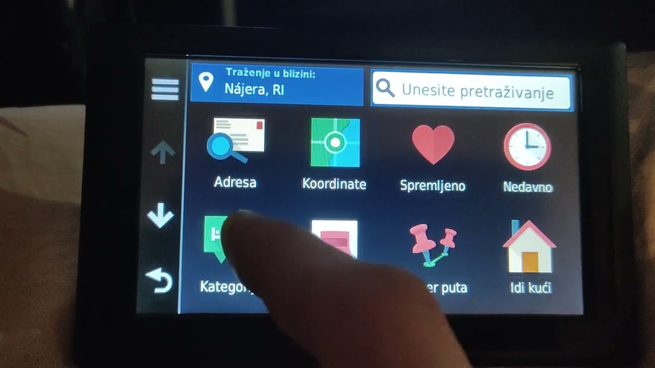Garmin kamionske: opcije traženja benzinske duž rute