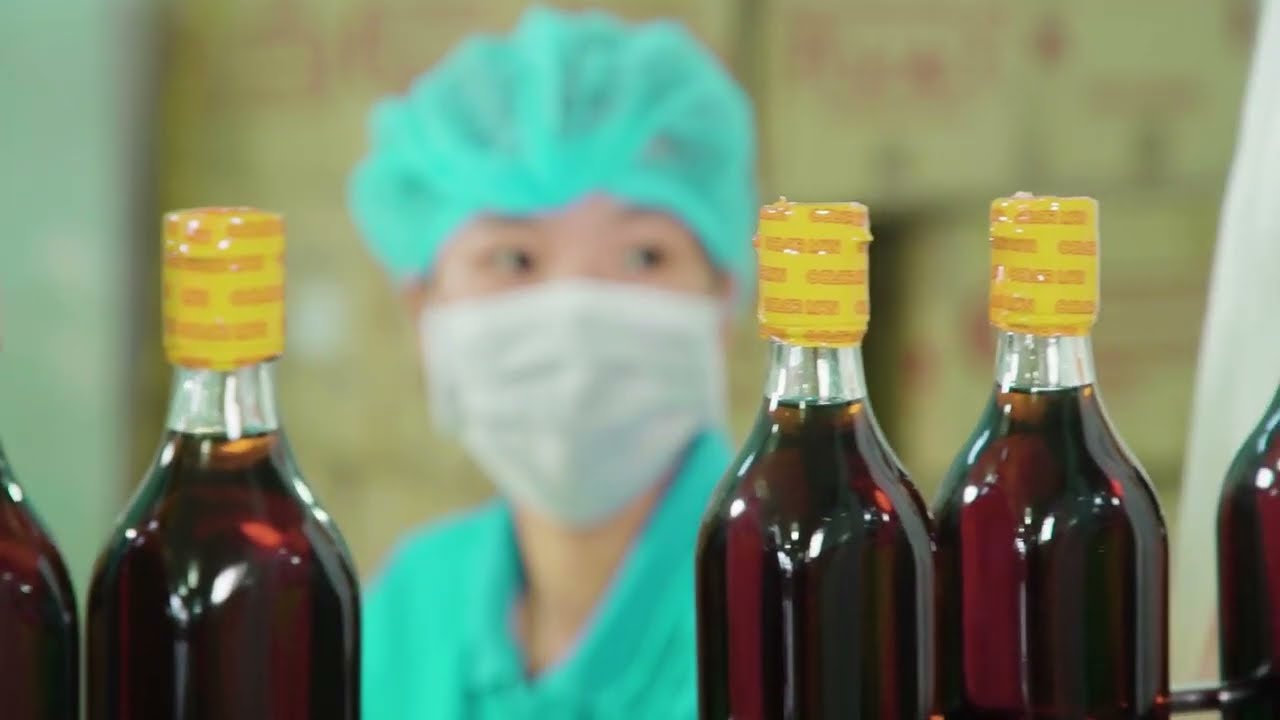 Quy tr&igrave;nh sản xuất nước chấm chay Quả Thơm- Vegetarian sauce production process 