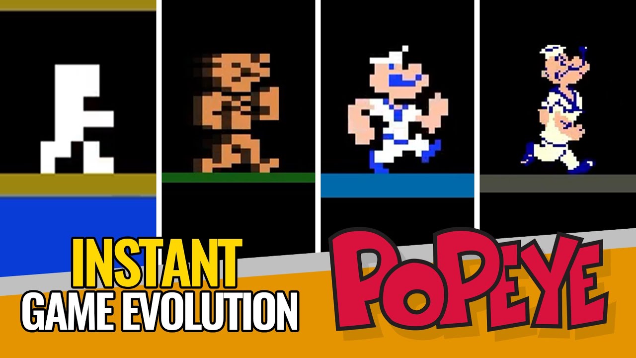 10 Popeye Versions in 3 minutes ⚡ INSTANT GAME EVOLUTION