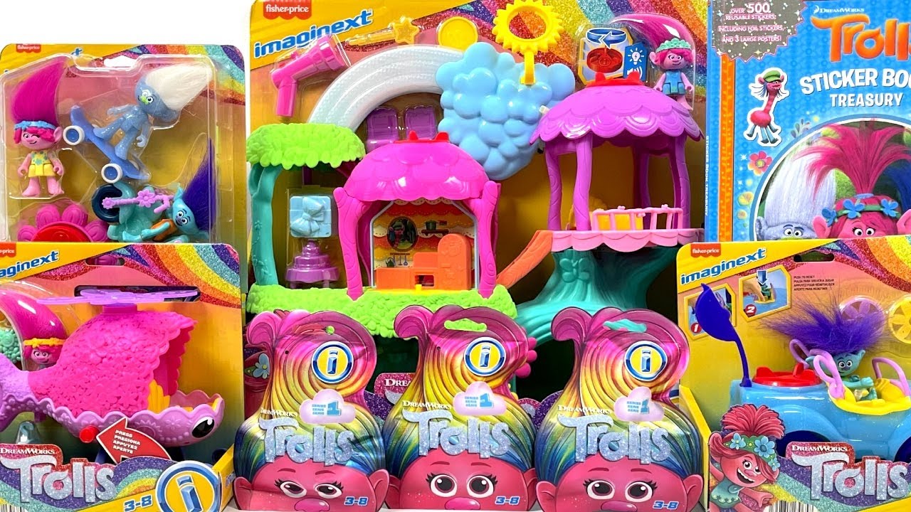 Dreamworks Trolls Toy Collection ASMR Unboxing | Trolls Surprise Figure Collection