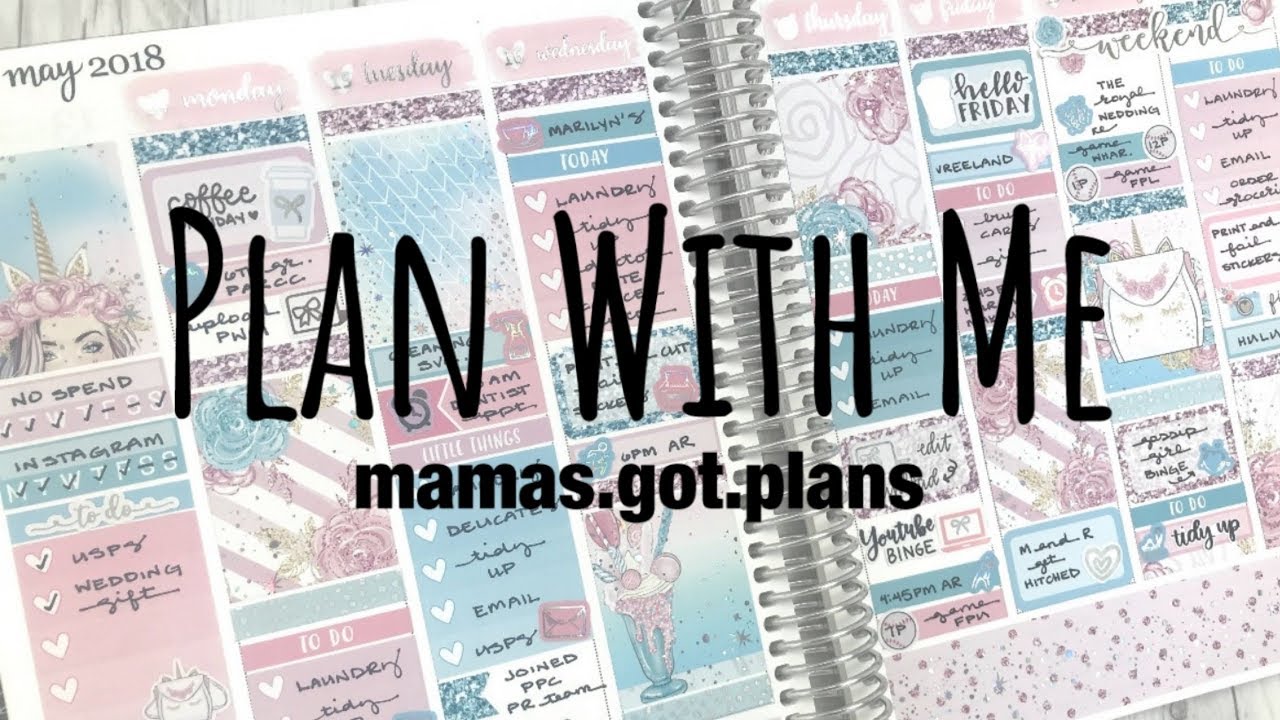 Plan With Me May 14 - May 20 featuring Station Stickers | mamas.got.plans