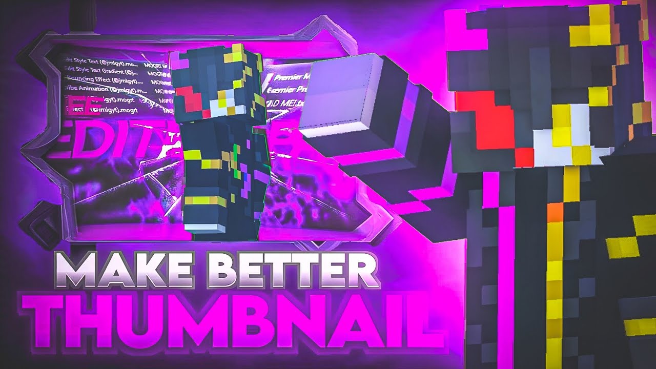 🔥How To Make Easy Minecraft Attractive Thumbnails🤯 In Just 5 Minutes With A Secret Trick✨(Dont Miss)