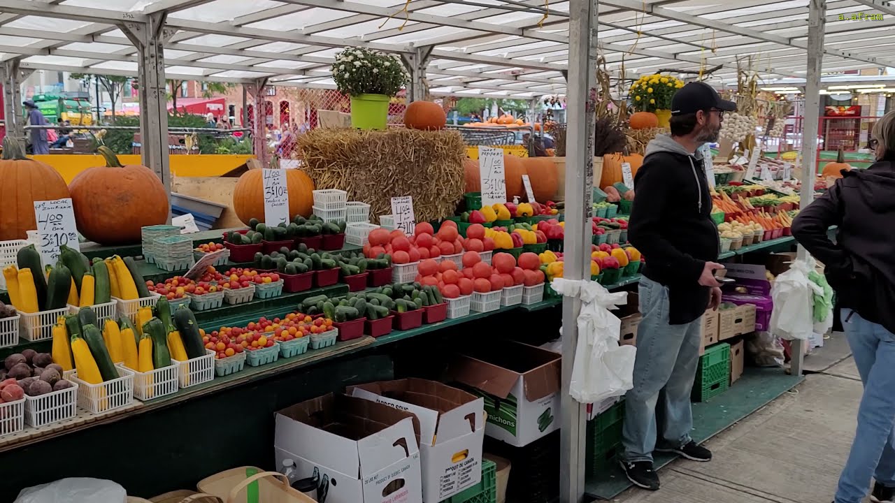 [4K] Walking Tour of Byward Market Ottawa Ontario Canada
