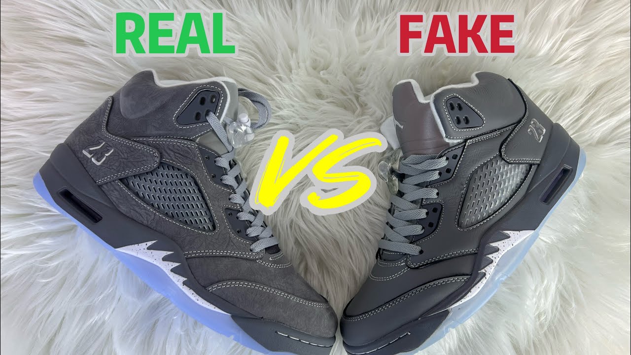 Оригинальные и поддельные Air Jordan 5 Wolf Grey