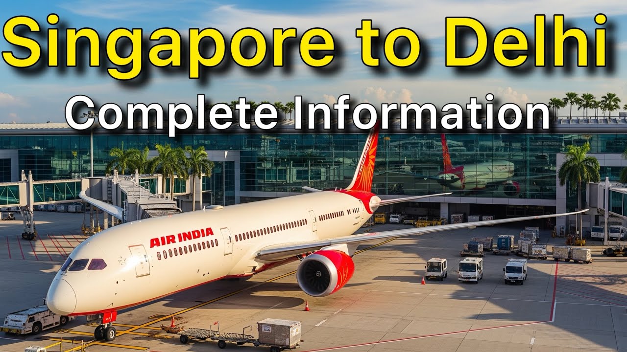 Singapore to Delhi Airindia Flight | Singapore Airport Complete Information
