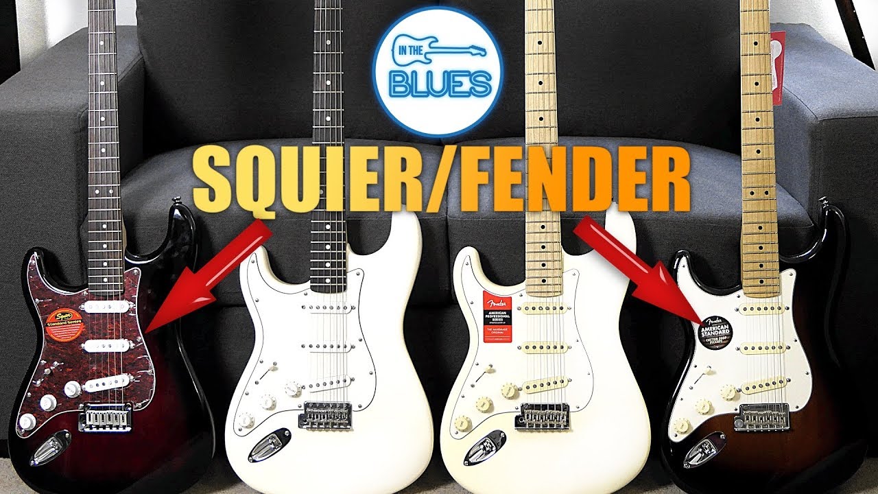 Squier vs Fender (MIM) vs Standard Strat vs Pro Series Stratocaster!