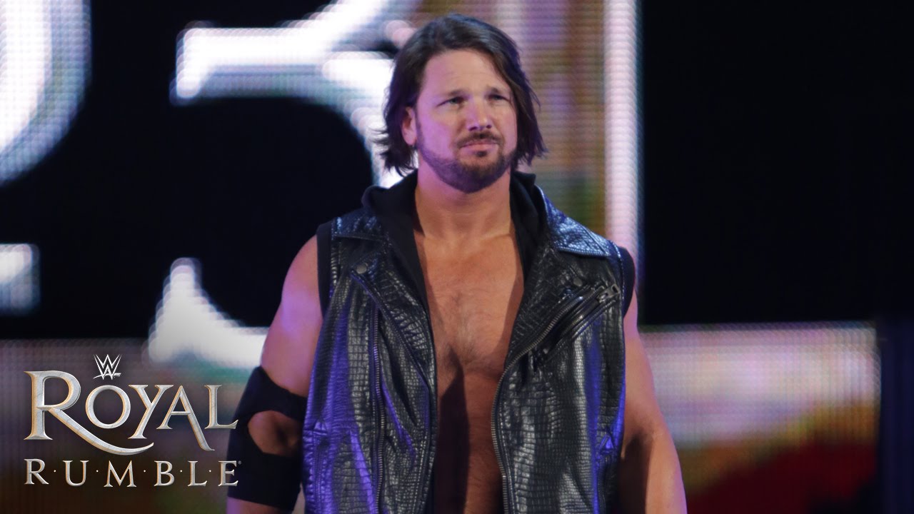 Неопубликованные кадры дебюта Эй Джей Стайлза на шоу Royal Rumble на канале WWE Network