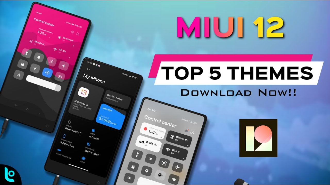 MIUI 12 - TOP 5 THEMES for All Phones | MIUI 12 Top 5 Secret Best Themes | Special Ui feature
