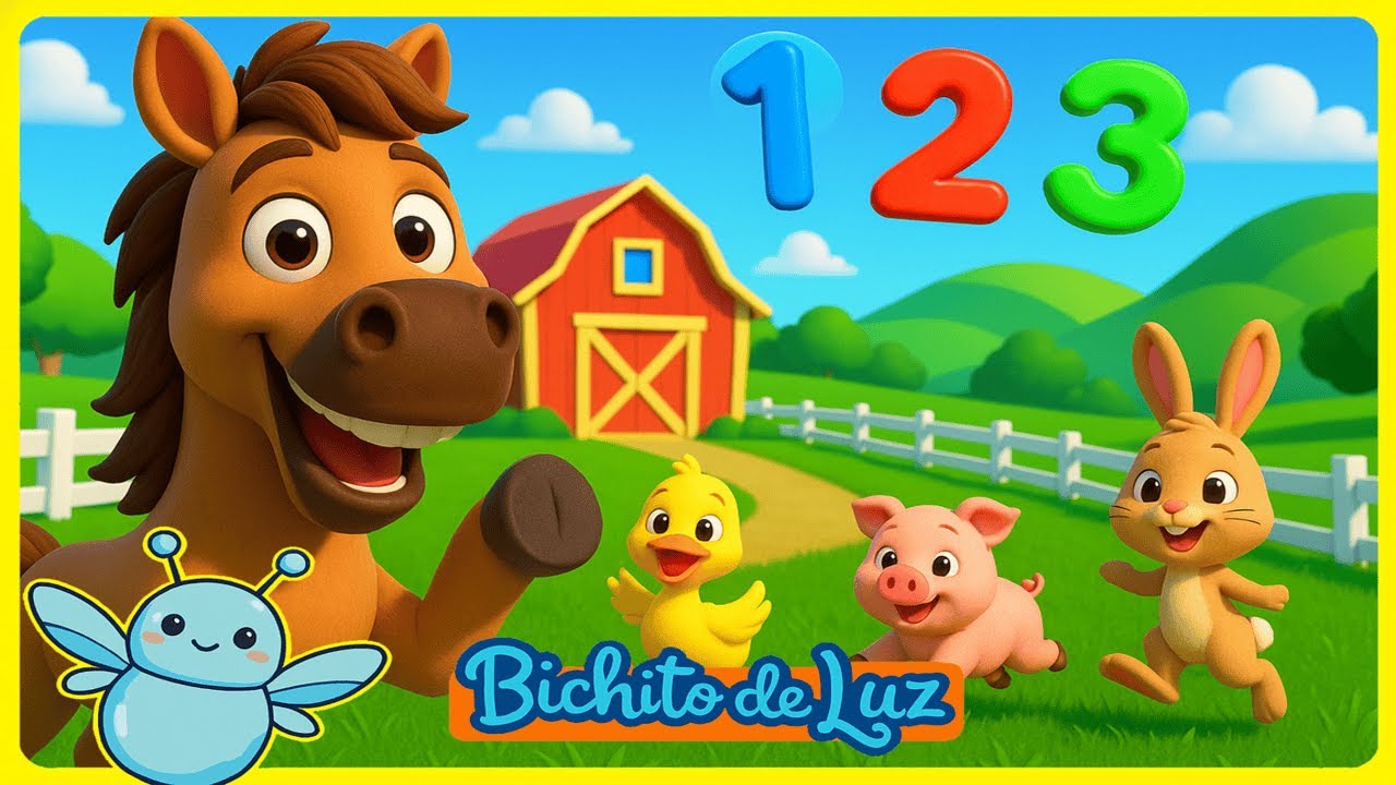 ¡El Caballo Te Enseña a Contar! 🐴🔟 | Cancion Infantil para Aprender | Bichito de Luz