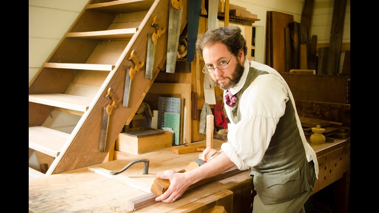 Colonial Williamsburg Hay Cabinet Shop Tour (part 3) "Inside the Shop"
