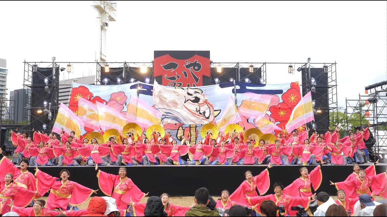 [4K] 同志社大学京都よさこい連 心粋 『縁り』 こいや祭り2018 大阪城公園 太陽の広場会場
