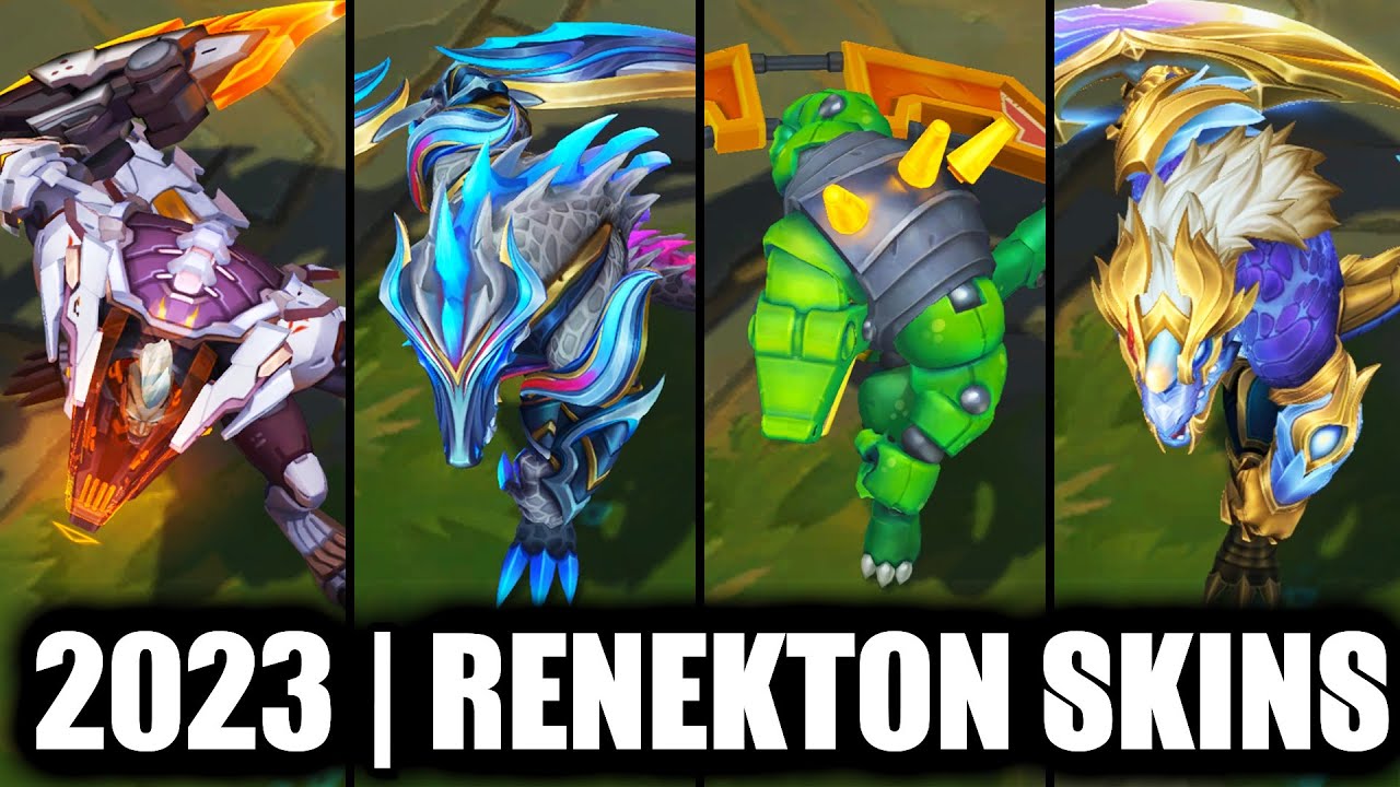 ALL RENEKTON SKINS SPOTLIGHT 2023 - Worlds 2023 Renekton Newest Skin | League of Legends