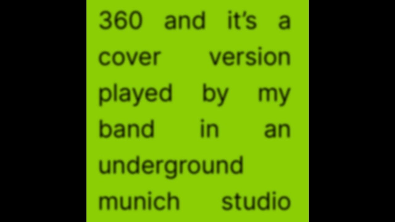 360 by charli xcx and it&rsquo;s a cover version