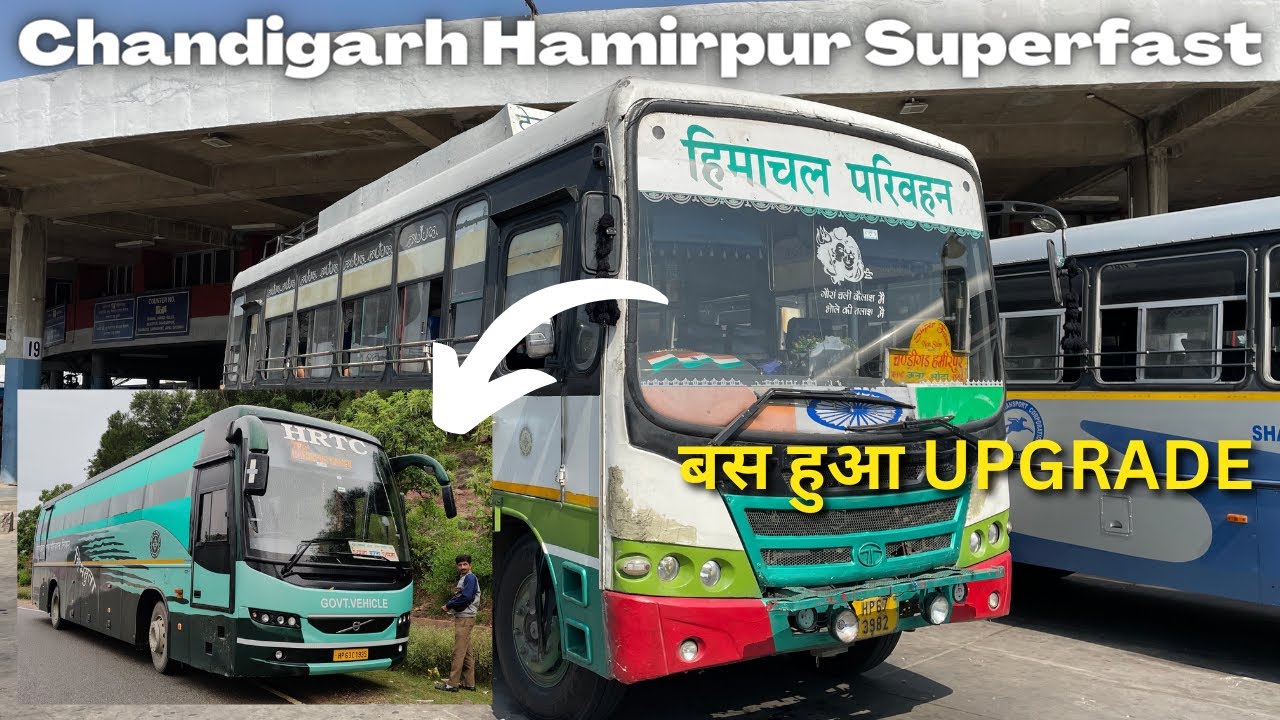 Ordinary टिकट पर VOLVO में यात्रा | Chandigarh to Hamirpur SUPERFAST Bus | Salute to HRTC🙏 #himachal