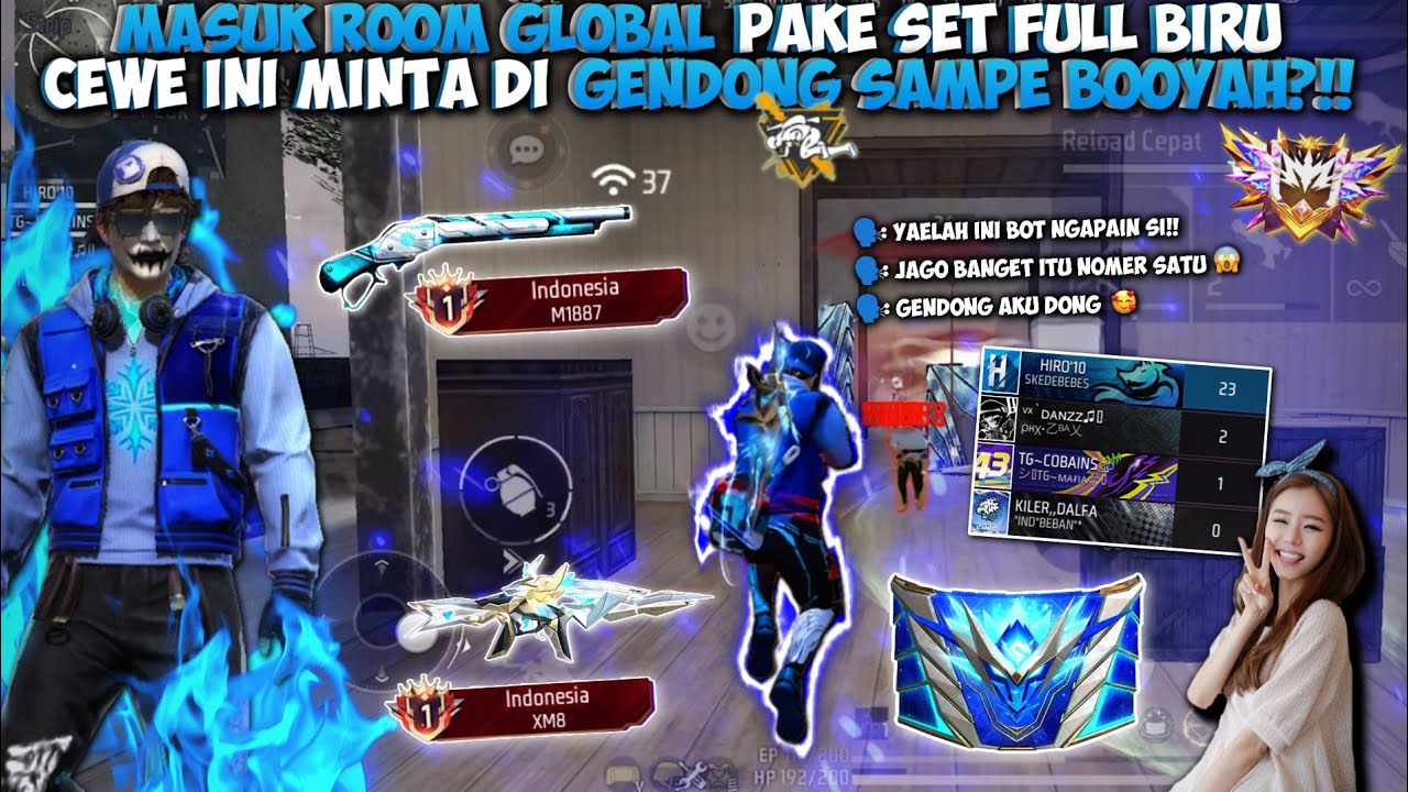 MAIN RANDOM MATCH PAKE FULL BIRU MALAH KETEMU CEWE MINTA DI GENDONG SAMPE BOOYAH!!