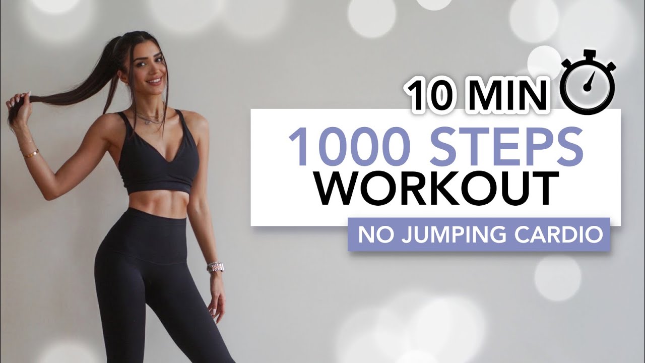 1000 STEPS WORKOUT | Без прыжков 1000 шагов кардио для сжигания жира | Eylem Abaci