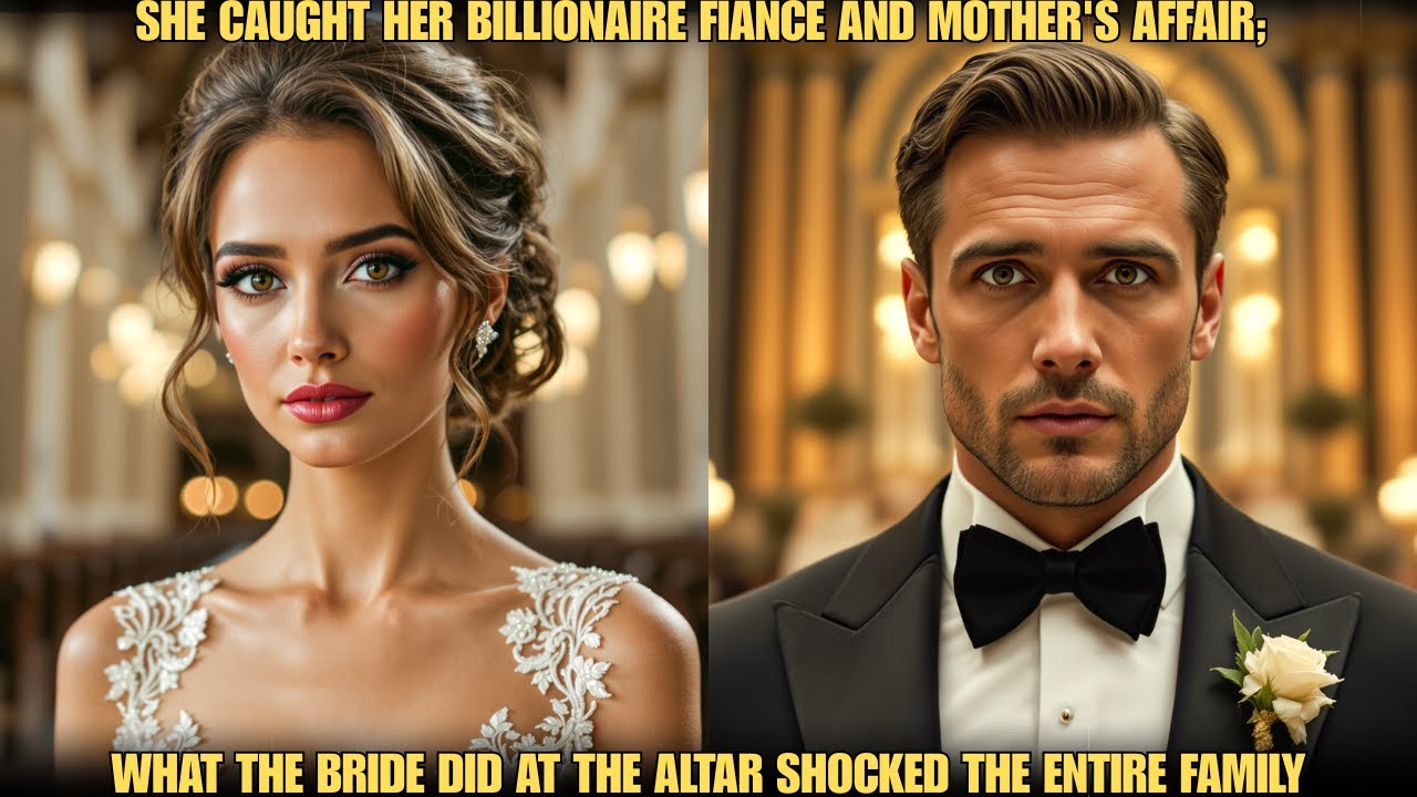 SHE CAUGHT HER BILLIONAIRE FIANCÉ AND MOTHER'S AFFAIR; WHAT THE ABANDONED BRIDE DID AT THE ALTAR...