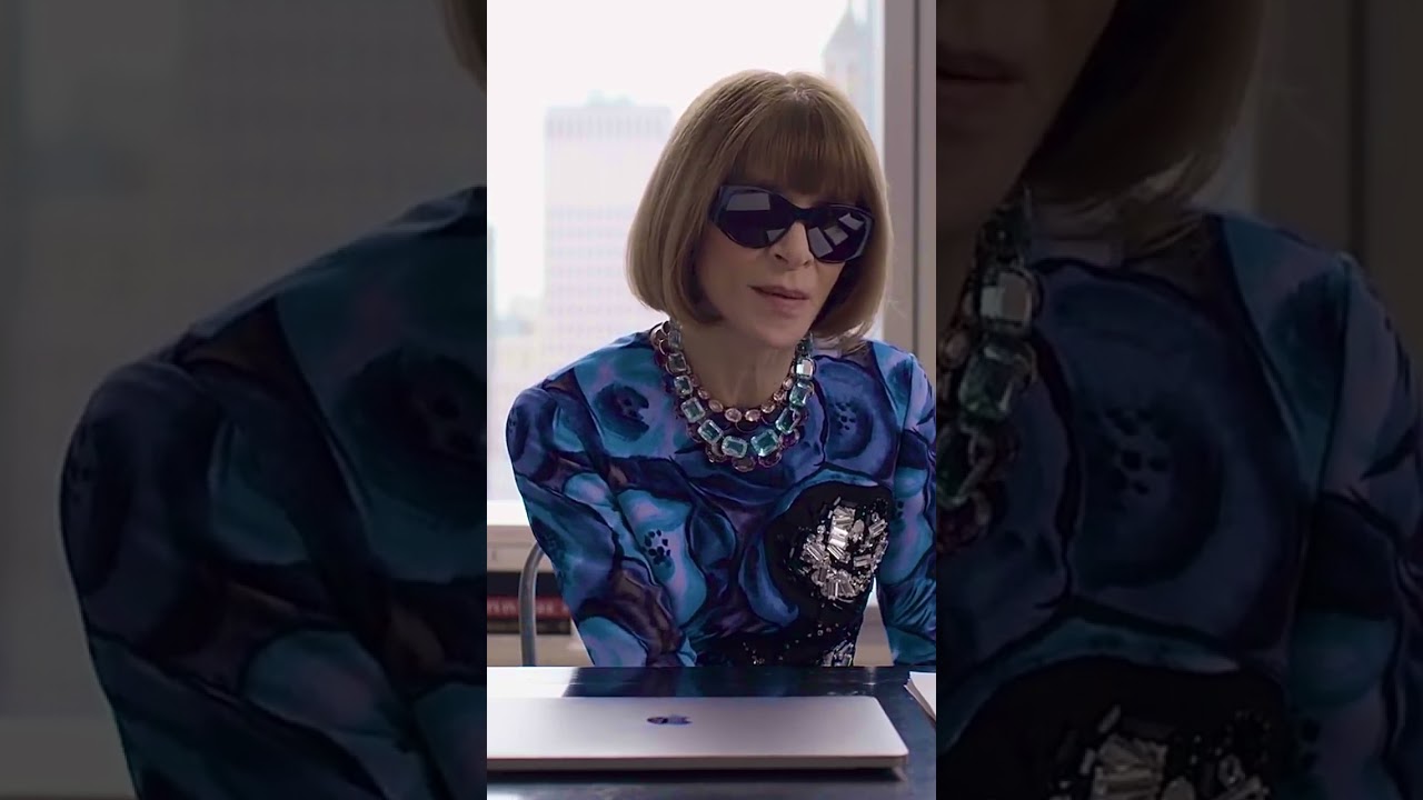 Anna Wintour answering a question &lsquo;What would one wear to an interview at Vogue?&rsquo; 🤔 #shorts