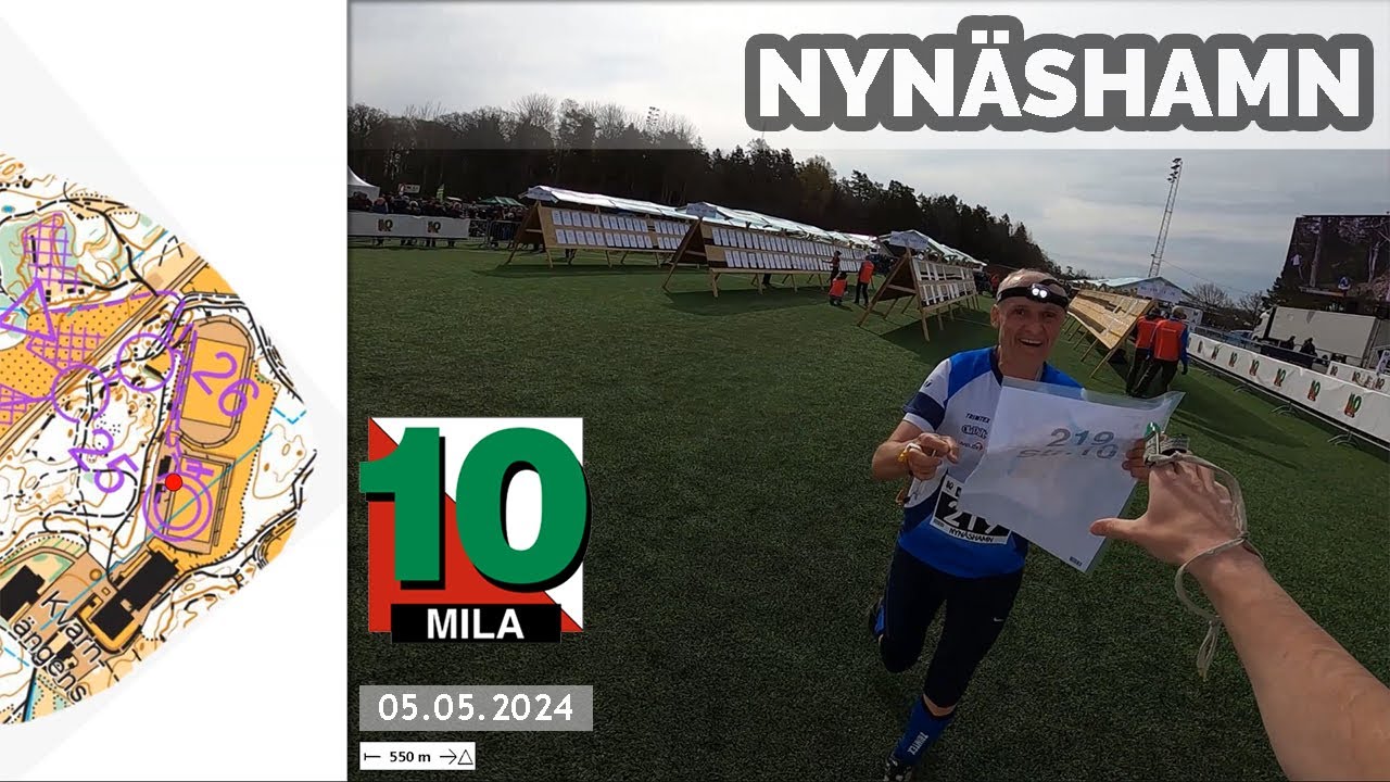 Headcam Orienteering: Nynäshamn, Sweden. 10 mila.