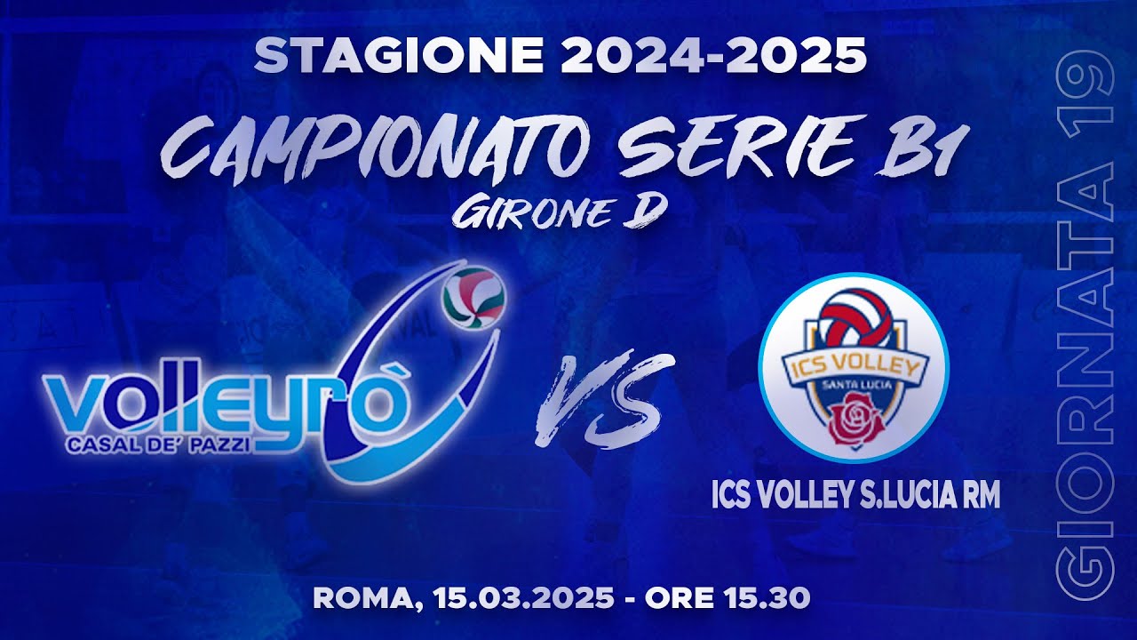 Serie B1 - Volleyrò vs ICS Volley S.Lucia