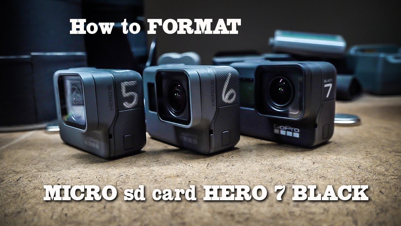 GoPro Hero7 Black How to Format the Micro SD Card Tutorial