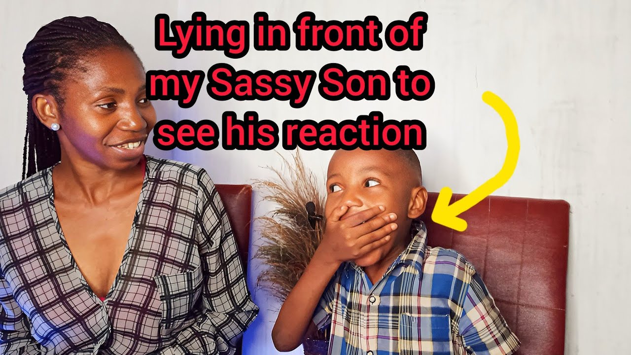 Lying in a Fake Interview to see how my son reacts | lying about my food I dislike