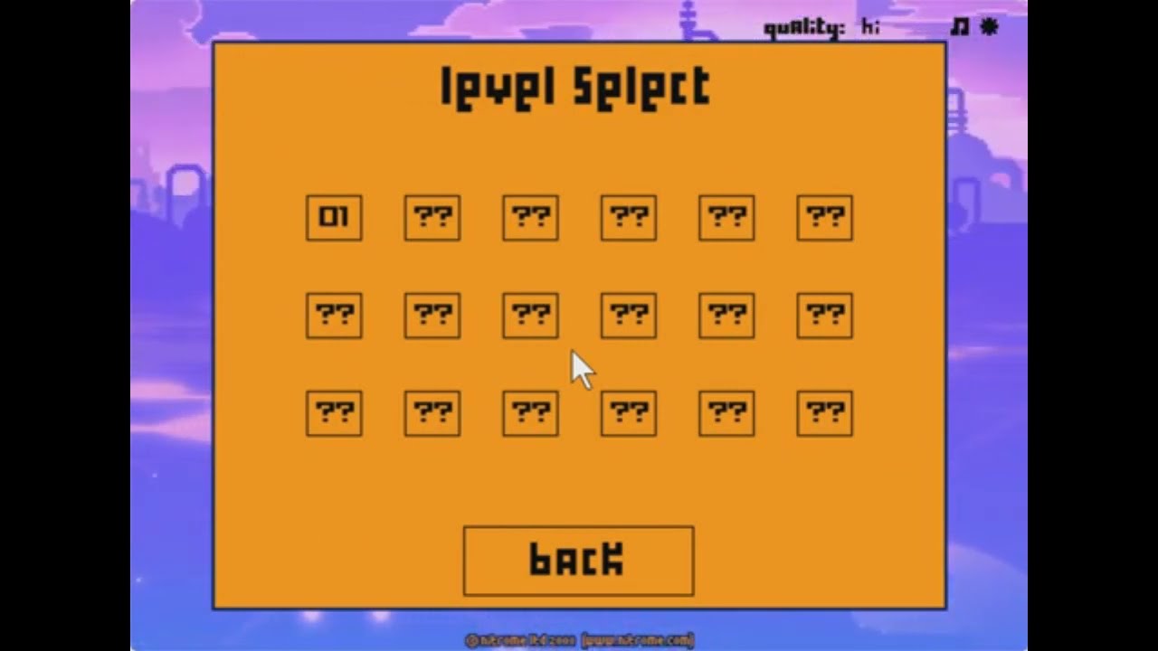 Flash Cat (Nitrome.com) - Full Gameplay Levels 1-18