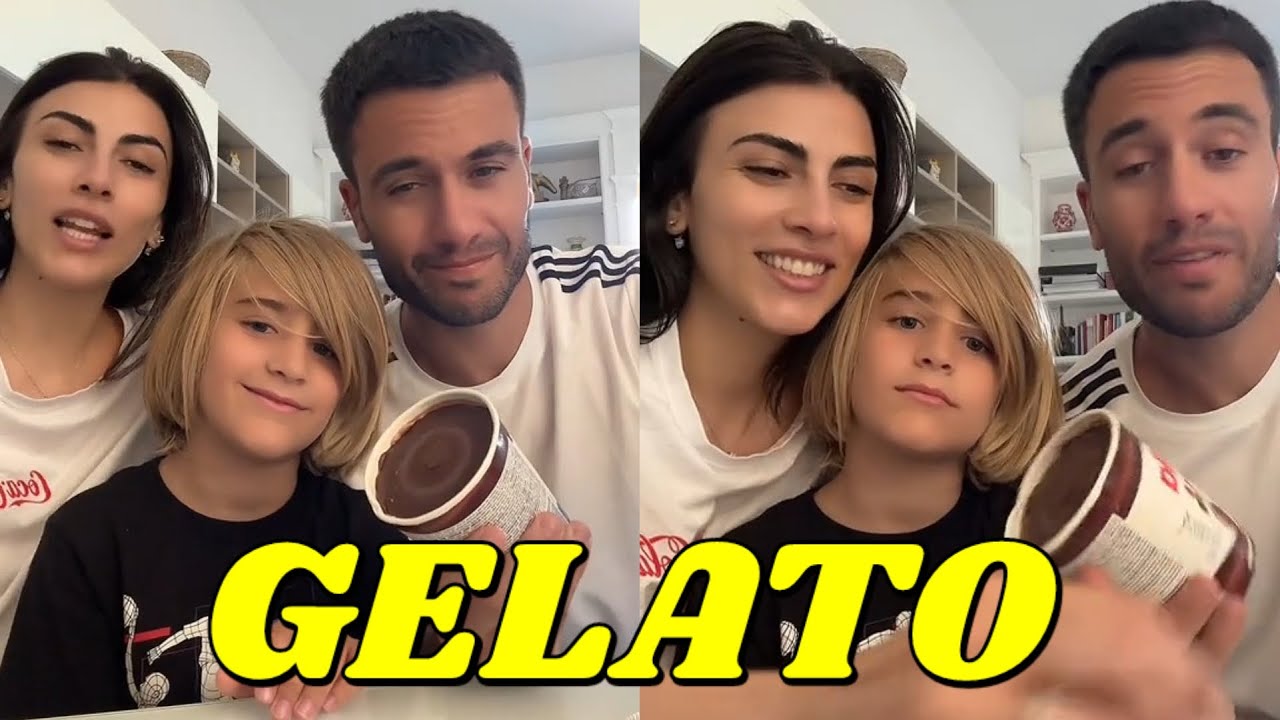 Giulia Salemi assieme a Pierpaolo Pretelli e Leonardo provano un nuovo Gelato
