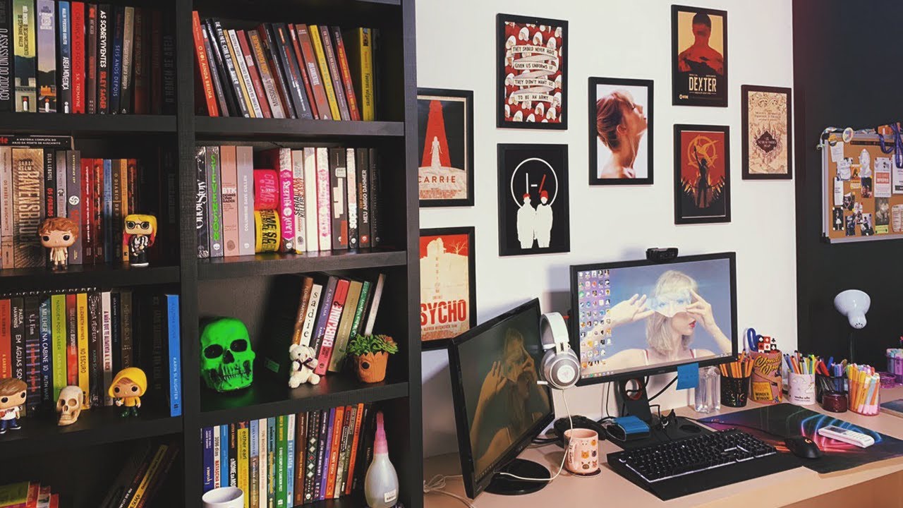 o escritório e biblioteca dos meus sonhos