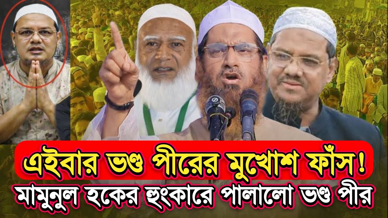 ভণ্ড পীরের মুখোশ ফাঁস! মামুনুল হকের হুংকারে পালালো ভণ্ড পীর | Islamic Waz | Islamic Noor