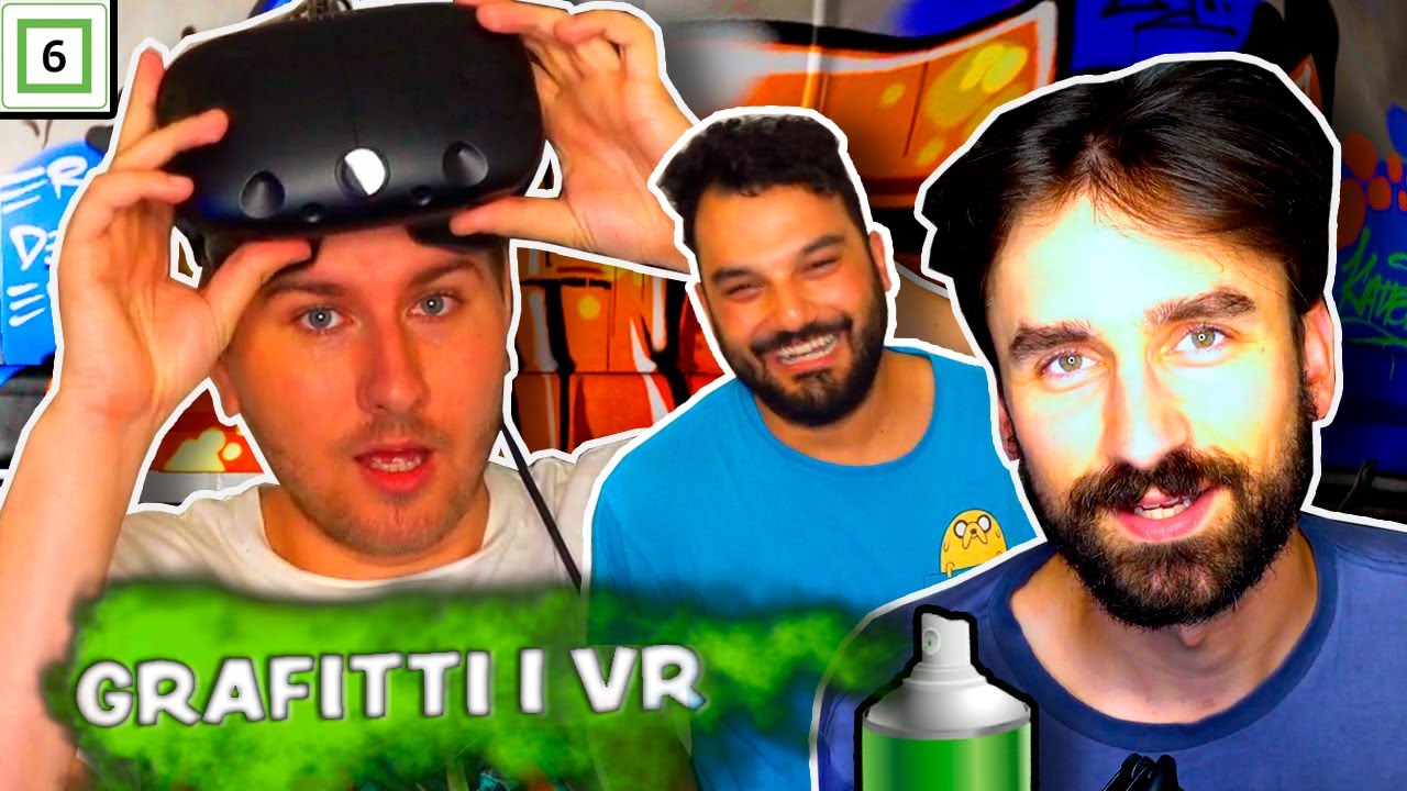 Kong Halvor gjør GRAFITTI, MEN det er i VR! | Kingspray Graffiti VR