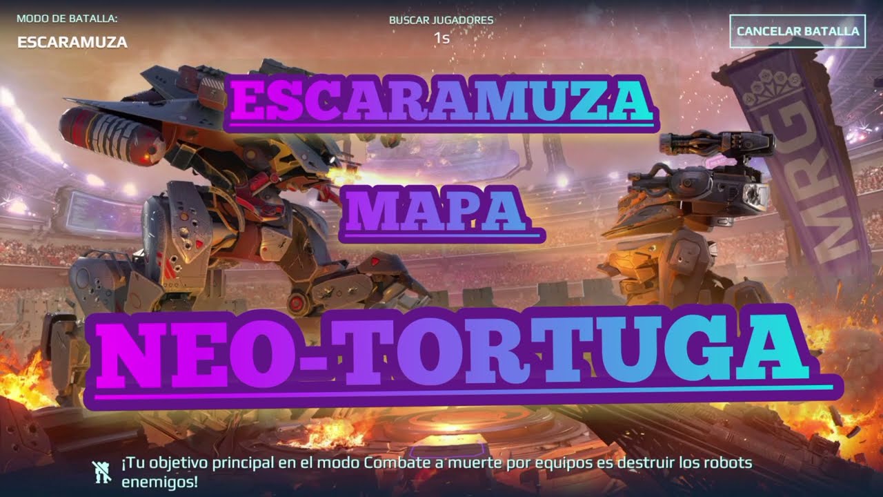 Escaramuza en War Robots neo-tortuga