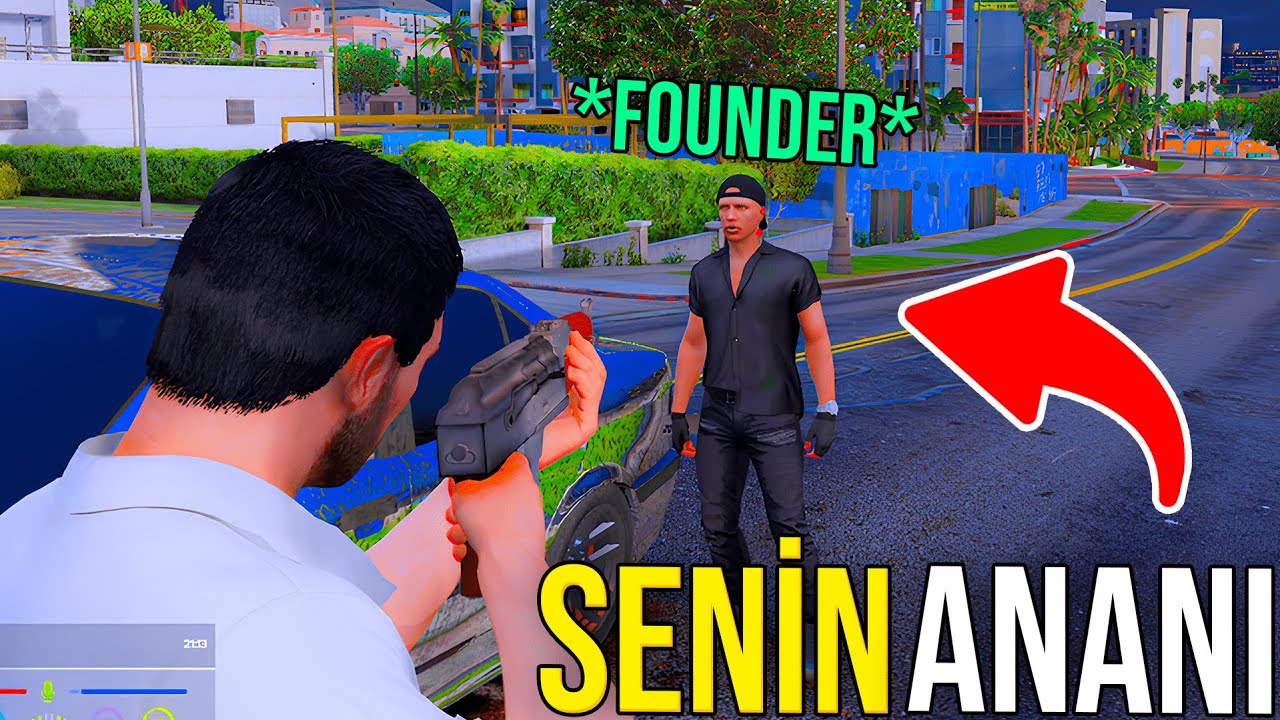 FOUNDERI KANDIRIP AK ALIP HERKESİ VURDUM - olay çıktı (Fivem Troll)