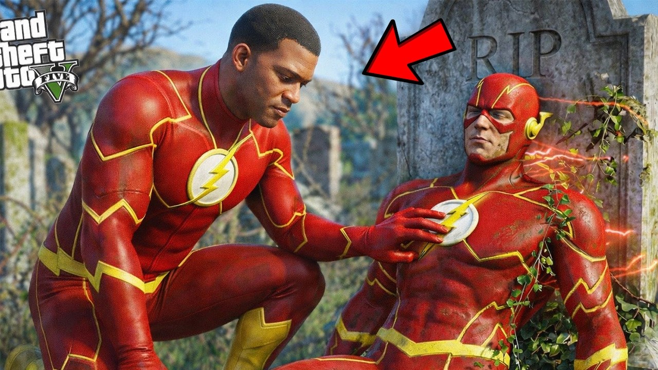 GTA 5 : Franklin Restoring a Abandoned Flash Suit in Gta 5 !  (GTA 5 MODS)