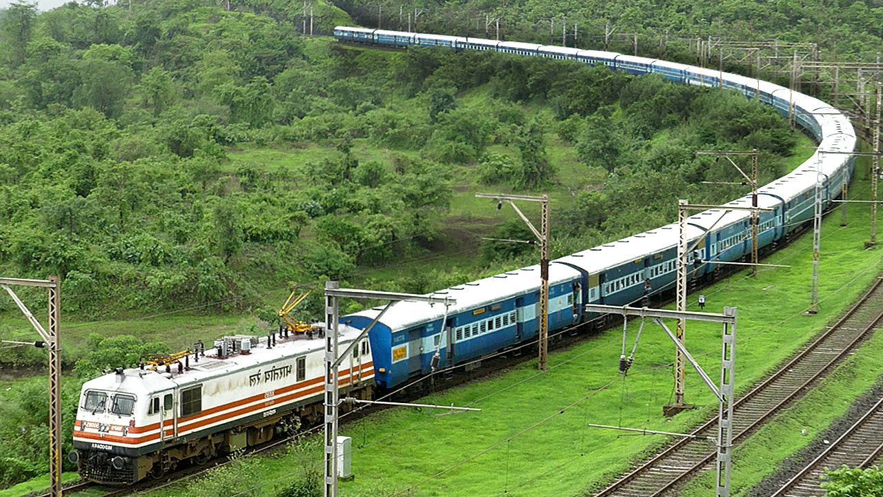 TRAIN making a U-Turn ? ( Illusion at 2:37 ) Indian Railways | Train Videos