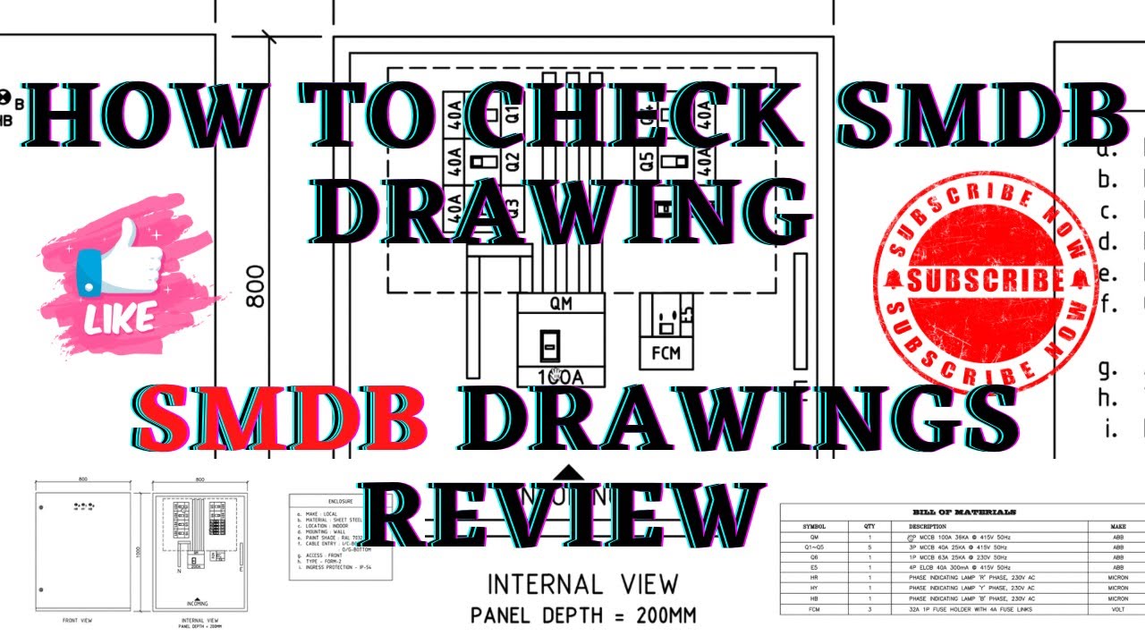 How to Check SMDB Drawing | SMDB drawings Review