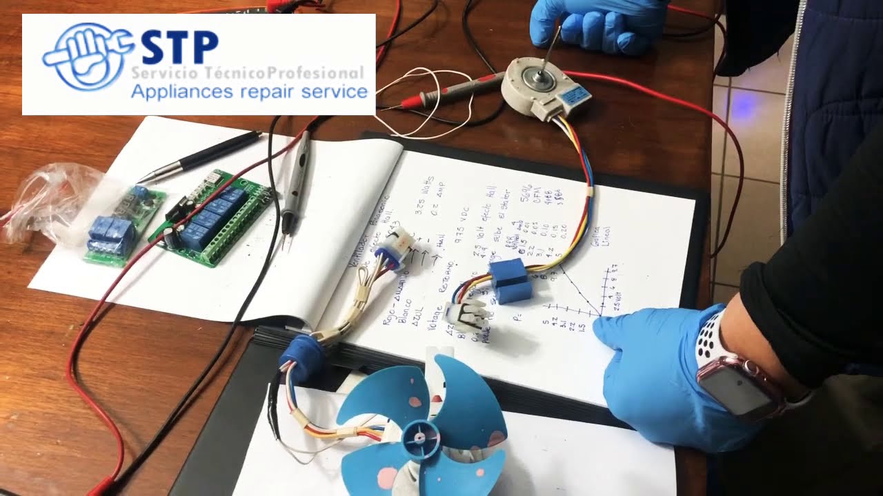 Como probar un motor ventilador Panasonic de refrigerador de evaporador