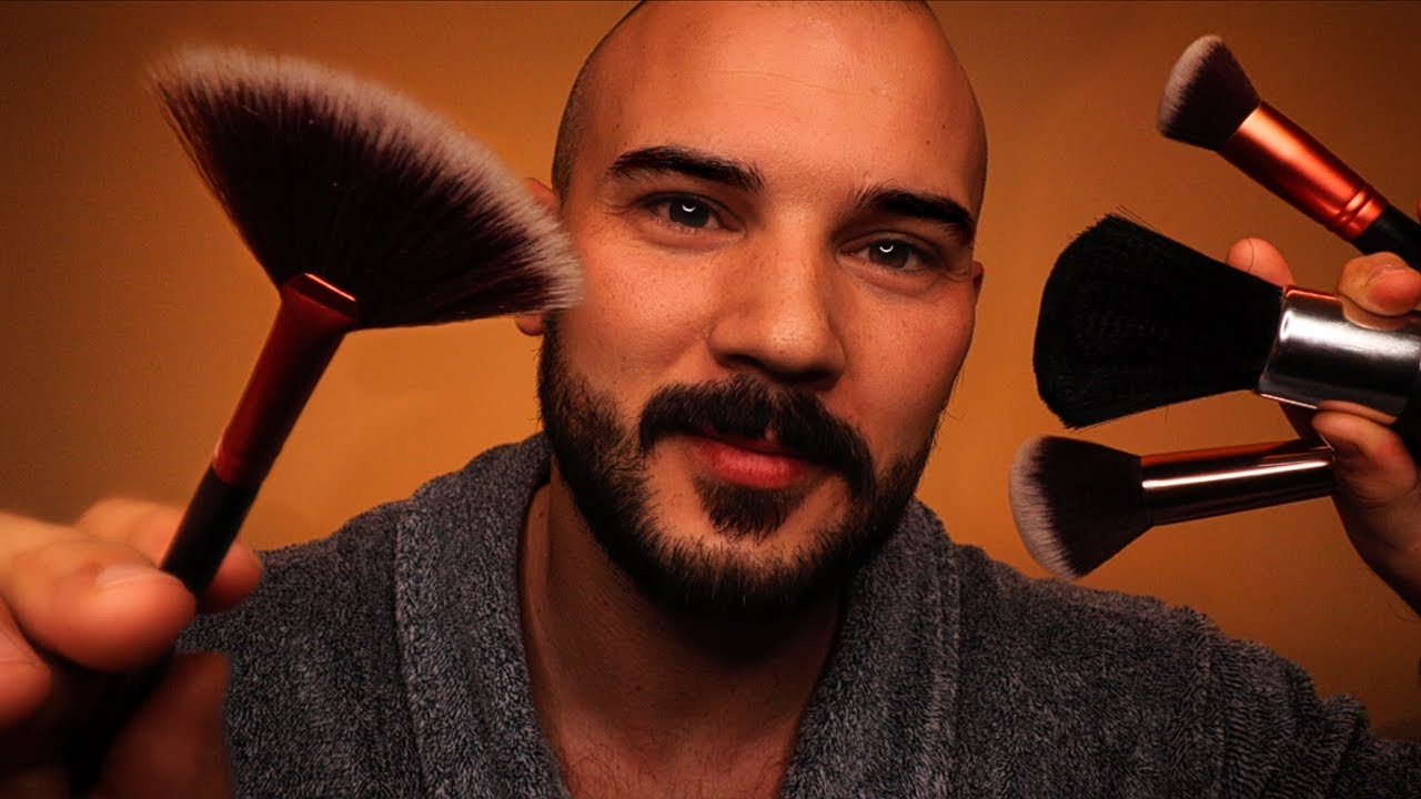 ASMR Brushing You Back to Sleep (Face Brushing) Safest Place in ASMR - Relaxing Personal Attention