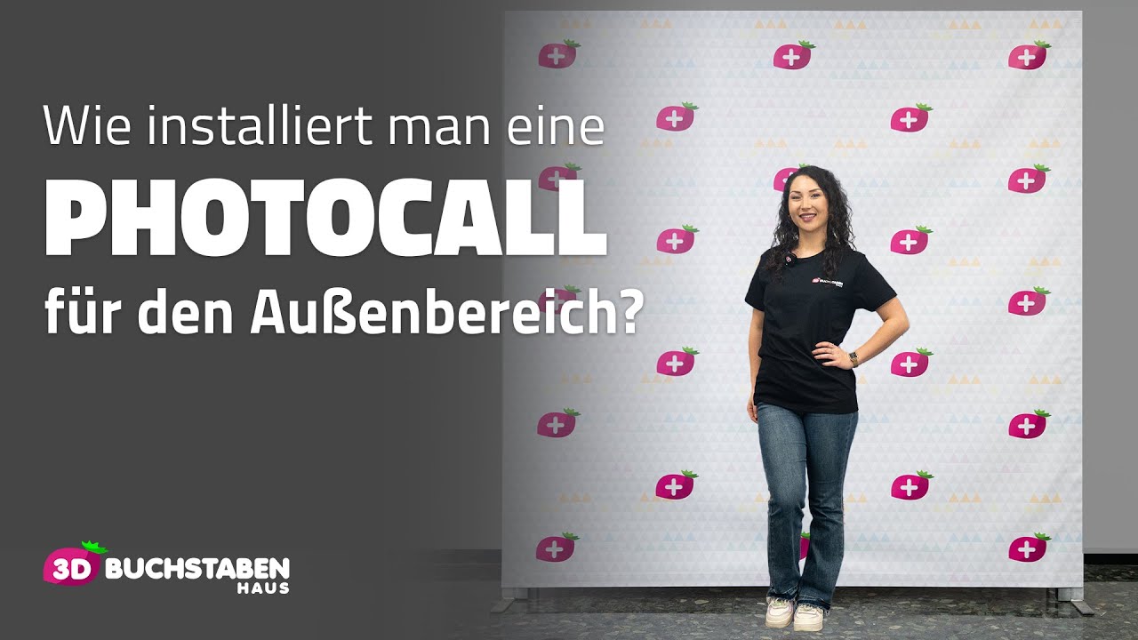 Individuelle Fotowand für den Außenbereich | 3D BUCHSTABEN HAUS