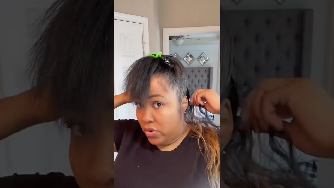 Promote hair growth with quick weave scalp oil method! #quickweave
