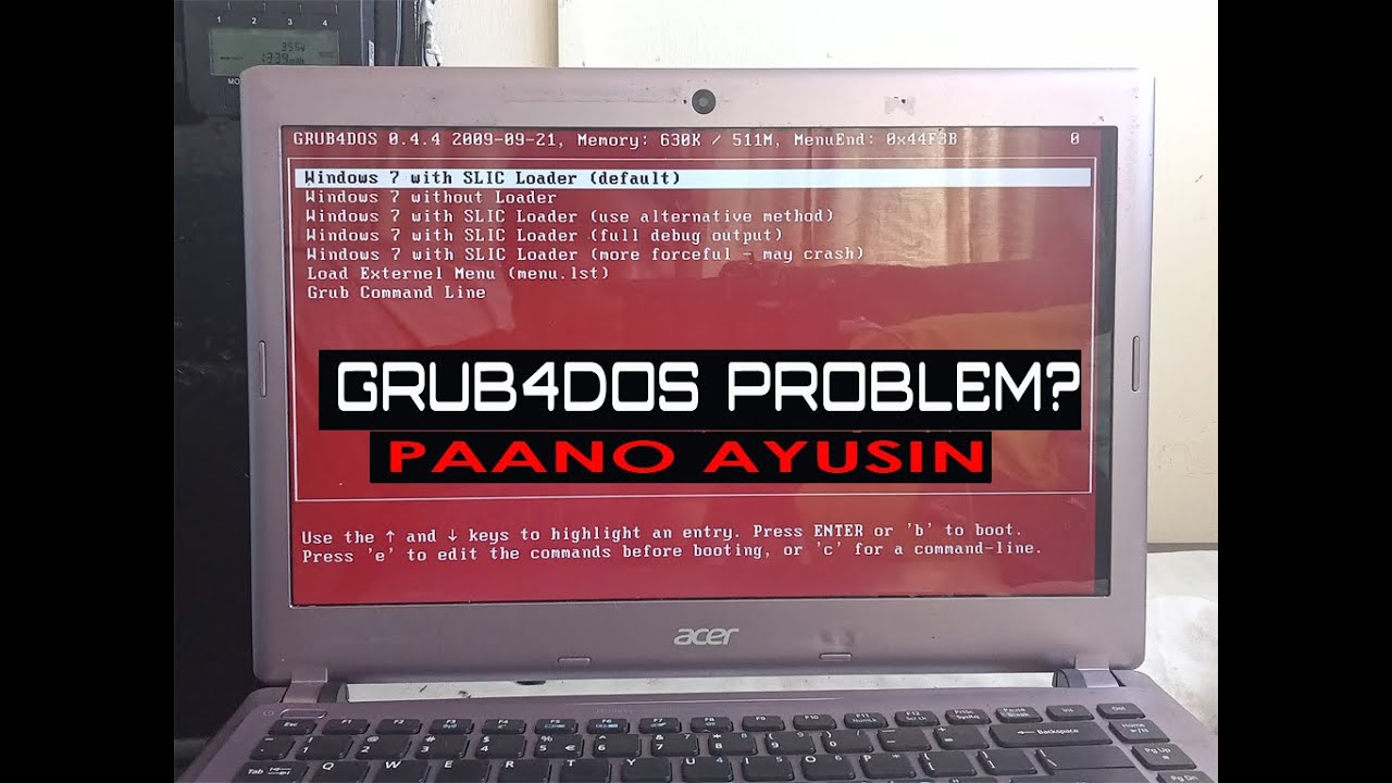 GRUB4DOS Problem Fixed