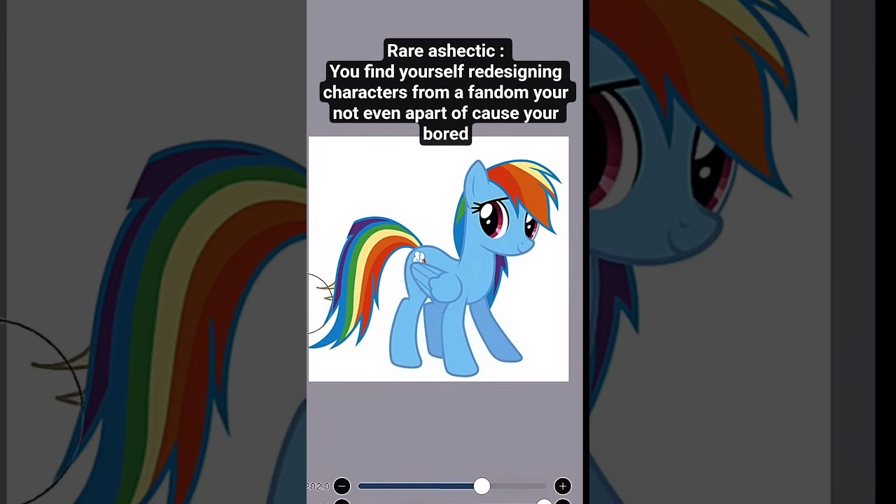 rare ashectic video 😭drawing MLP re design 