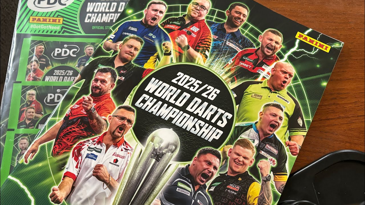 OPENING SOME DARTS STICKERS TO CELEBRATE THE WORLD CHAMPIONSHIP 