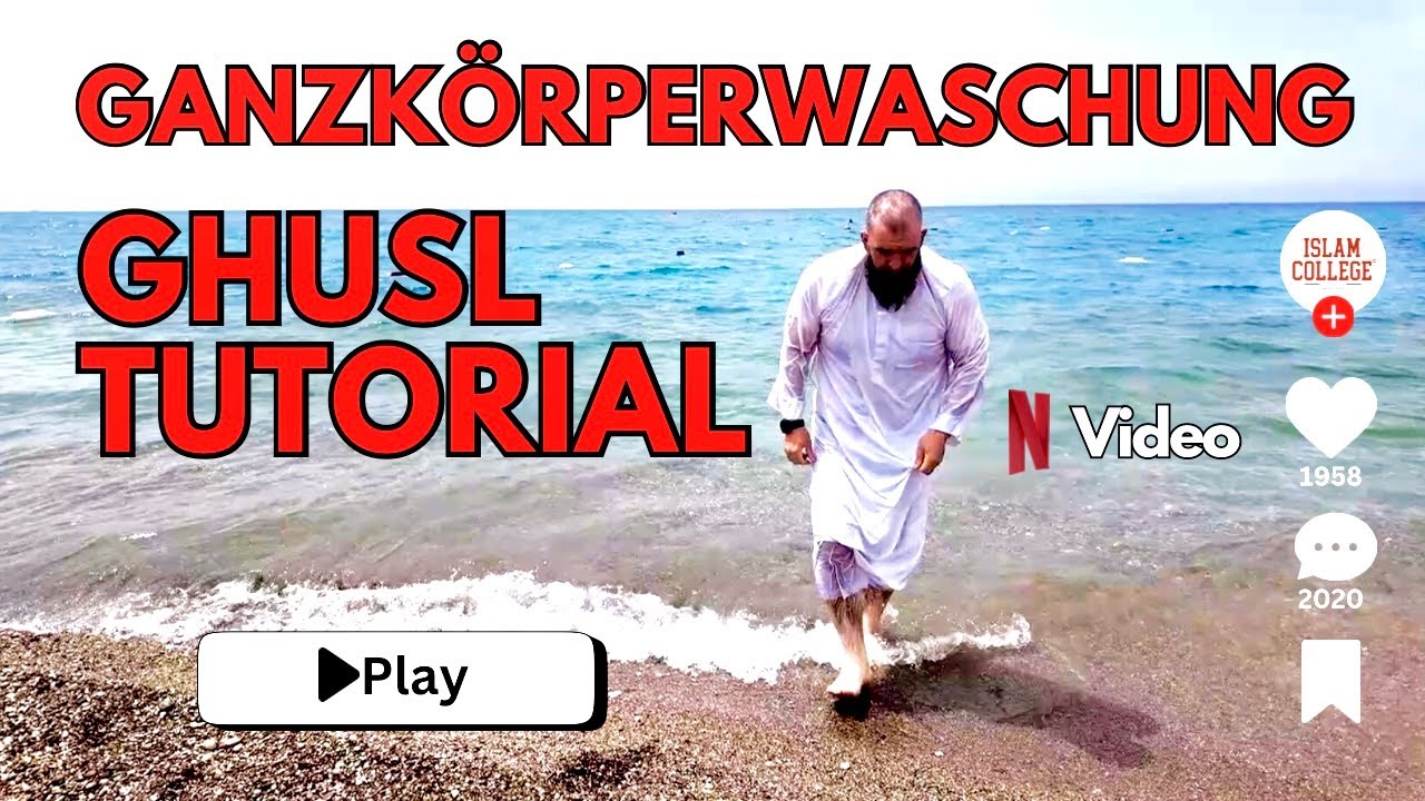 GANZKÖRPERWASCHUNG TUTORIAL (Ghusl) #islamdeutschland #islamdeutsch #gebetswaschung