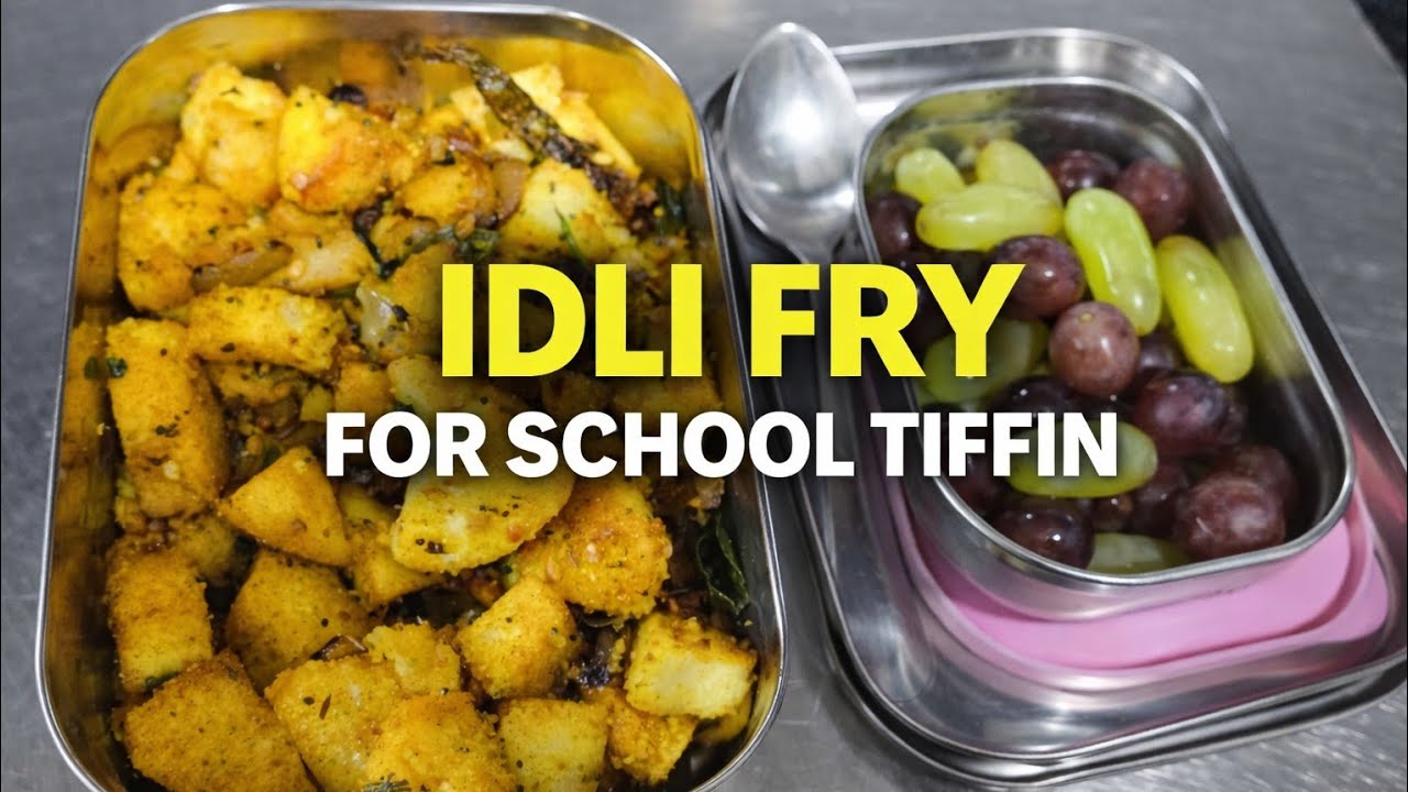 Crispy Leftover Idli Fry | 10 Min School Tiffin Recipe for Kids