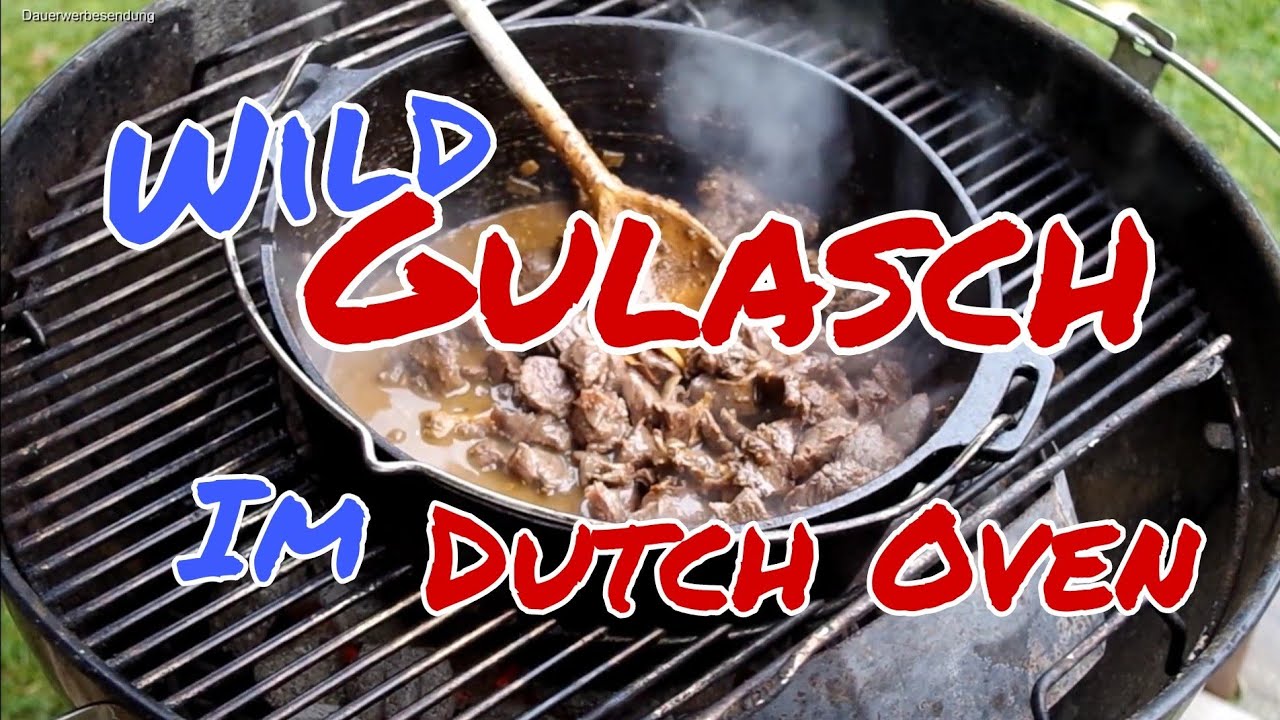 🦌🥩 WILD GULASCH im DUTCH OVEN | einfach, zart und Lecker | Schritt für Schritt | Die Sachsengriller