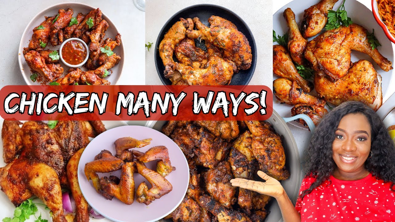 🍗 4 Delicious Chicken Recipes: Air Fryer, Frying, Oven, & BBQ (Grilling) 🍗