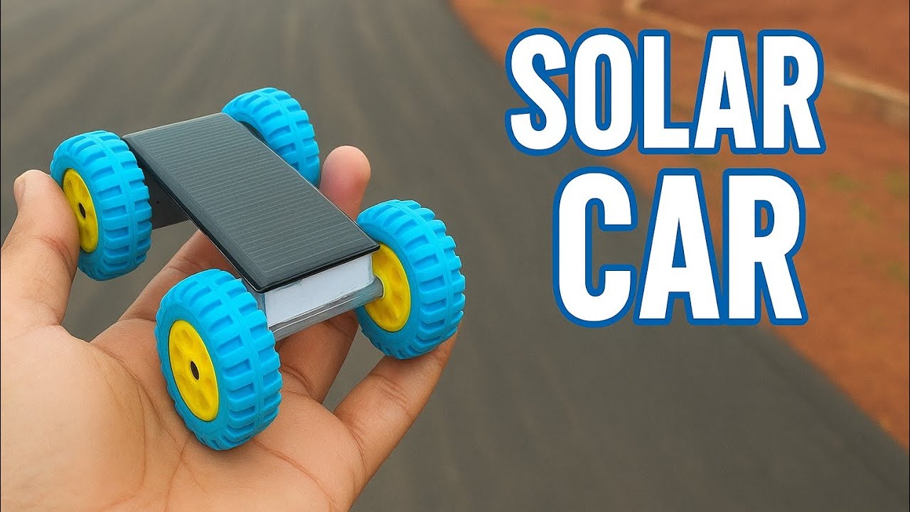 How to make a solar car || easy science project || 