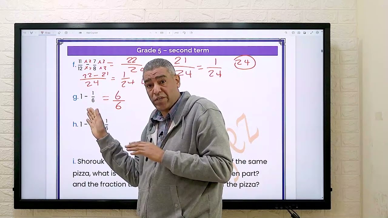 Grade5 - Second term  ( Adding and Subtracting fractions with unlike denominators )