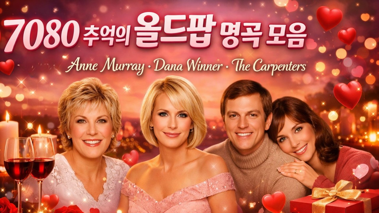 7080 추억의 올드팝 명곡 모음 💕 마음을 울리는 팝송 베스트 | Anne Murray · Dana Winner · The Carpenters
